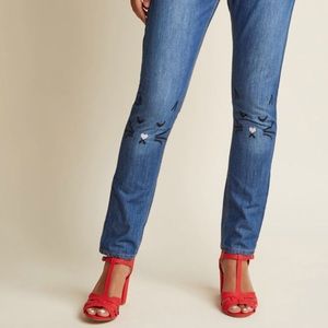 NWT 🏷 Pepaloves Straight Leg Cat Face Jeans